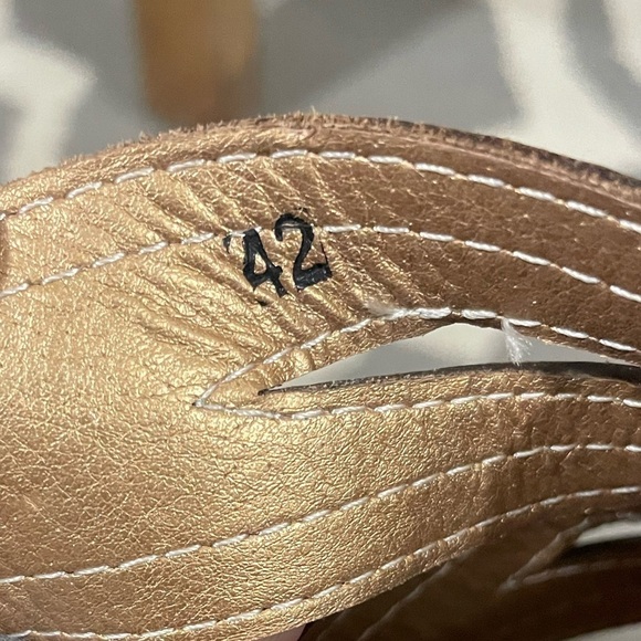 Socofy Women's Sandals Slip On Slides Multicolored Boho Artsy Size EU 42/ US 11 - Picture 7 of 9